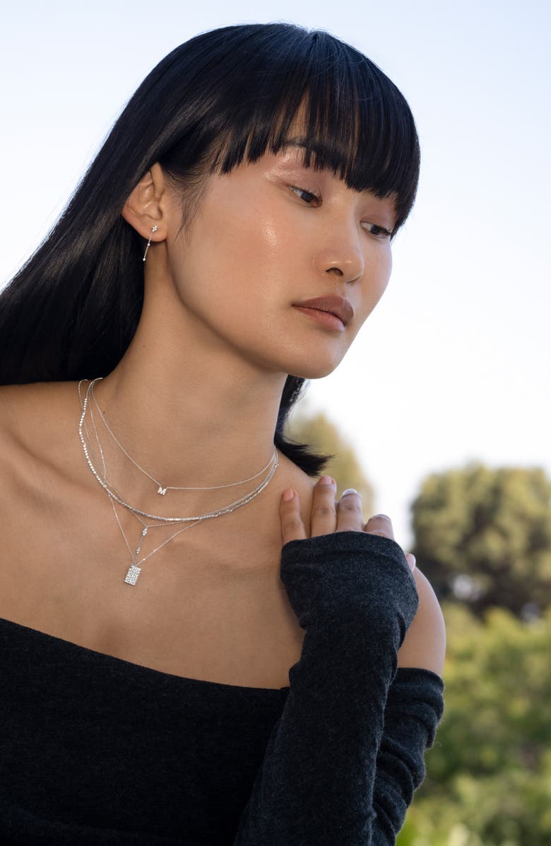 Bony Levy Getty Diamond Linear Drop Earrings, Alternate, color, 18K White Gold