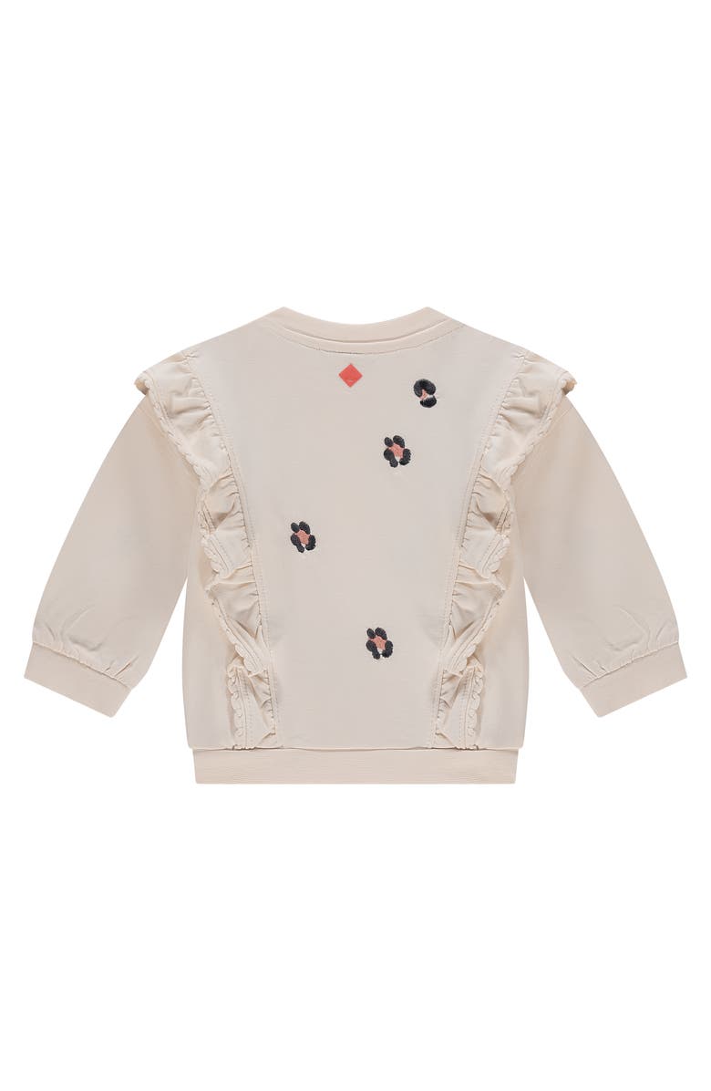 BABYFACE Ruffle Accent Leopard Sweatshirt, Alternate, color, Light Pink