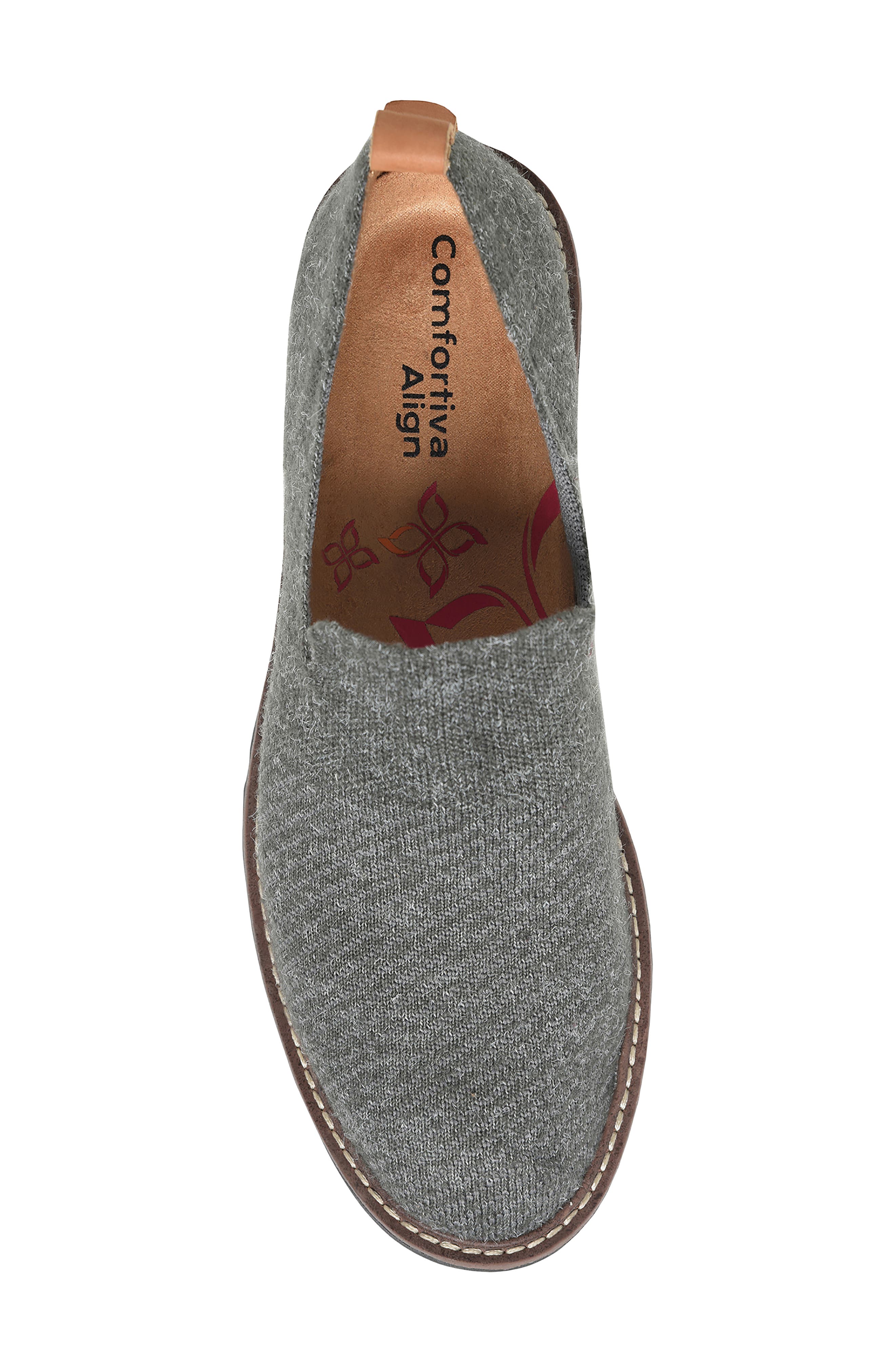 Lexya Lug Sole Loafer, Alternate, color, HEATHERED DARK GREY