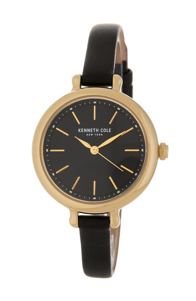 Kenneth Cole New York Women's Thin Leather Strap Watch, 32mm, Main, color,
