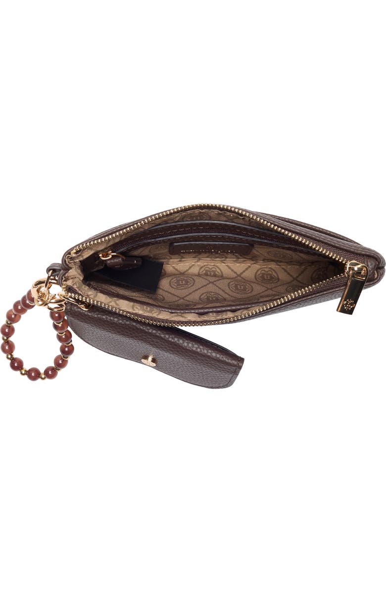 Nanette Lepore Faux Leather Wristlet with Pouch, Alternate, color, Maple