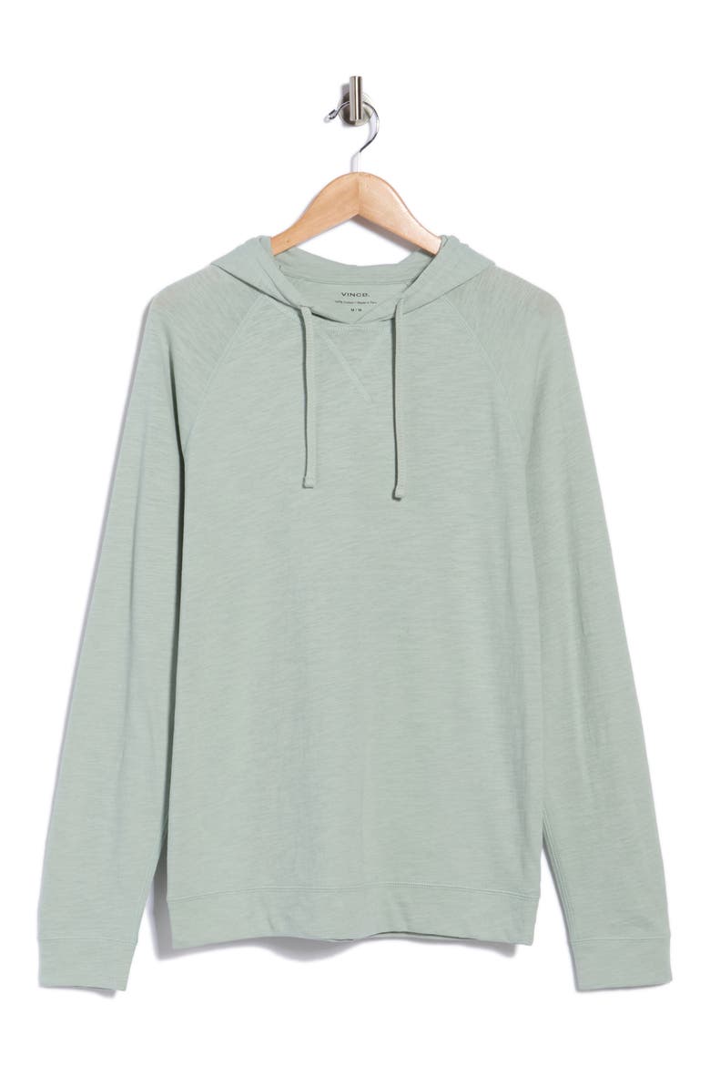Cotton Slub Hoodie, Main, color, SEAFOAM GREEN