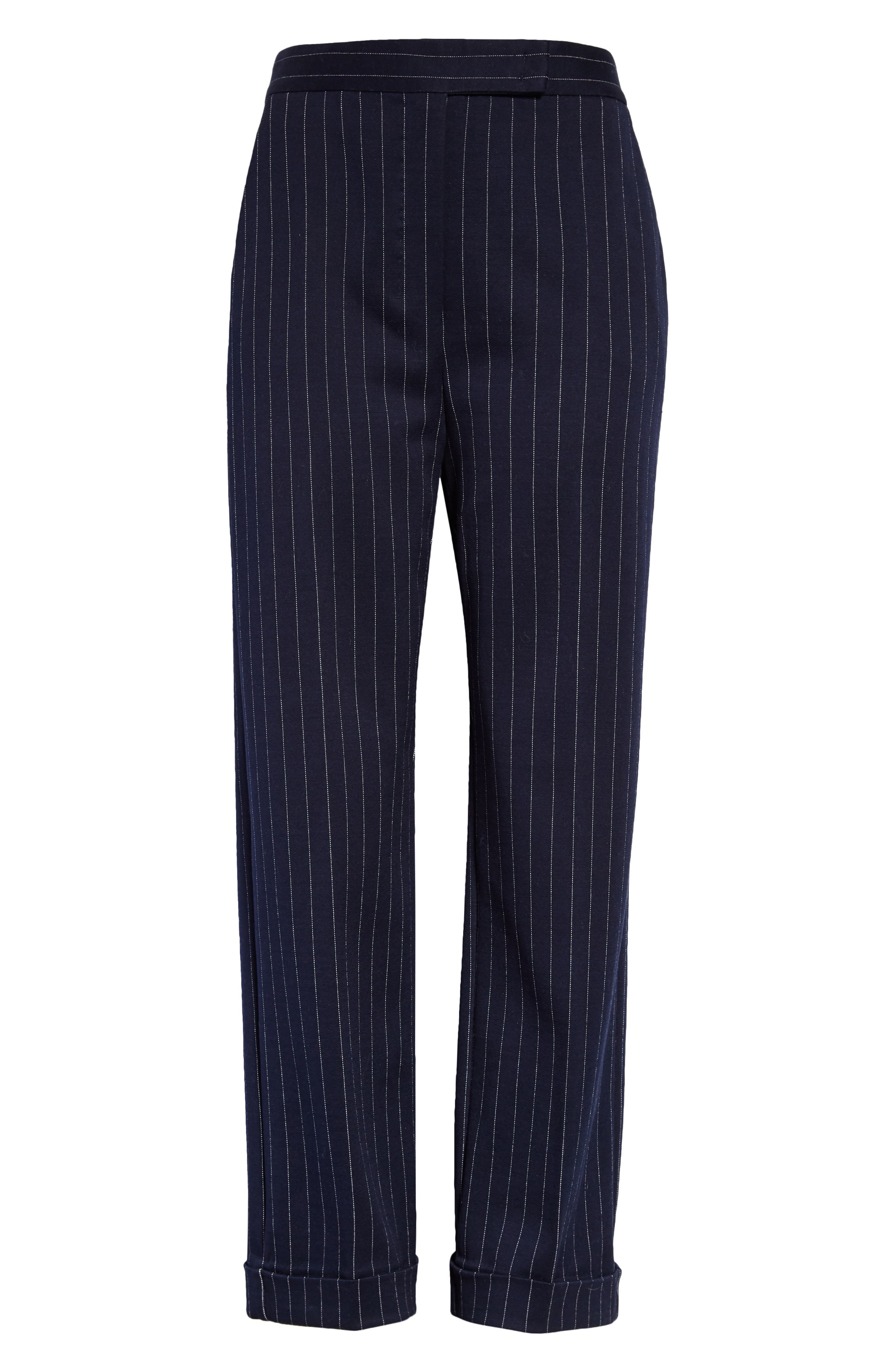 Max Mara Valanga Pinstripe Cuff Pants (Women) | Nordstromrack