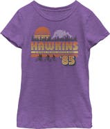 Stranger Things Girl's Stranger Things Retro Hawkins Bikers Graphic T-Shirt