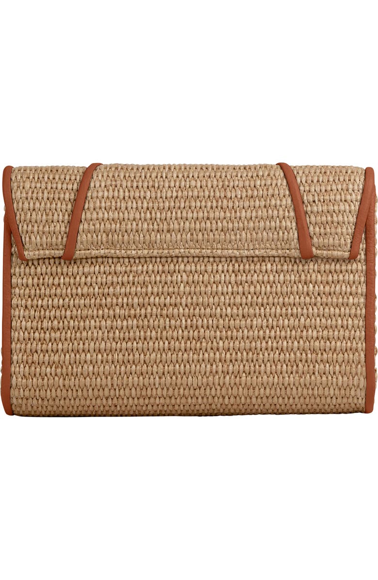 LISELLE KISS Allie Raffia Clutch, Alternate, color,
