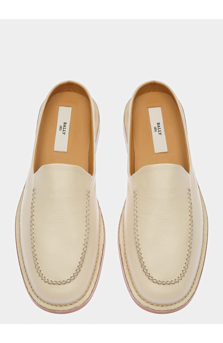 Bally Fosko Leather Slippers, Alternate, color, White