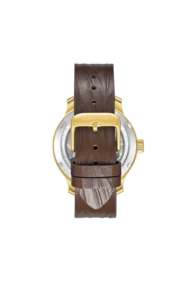 Marcell Skeleton Dial Automatic Watch, Alternate, color, Gold