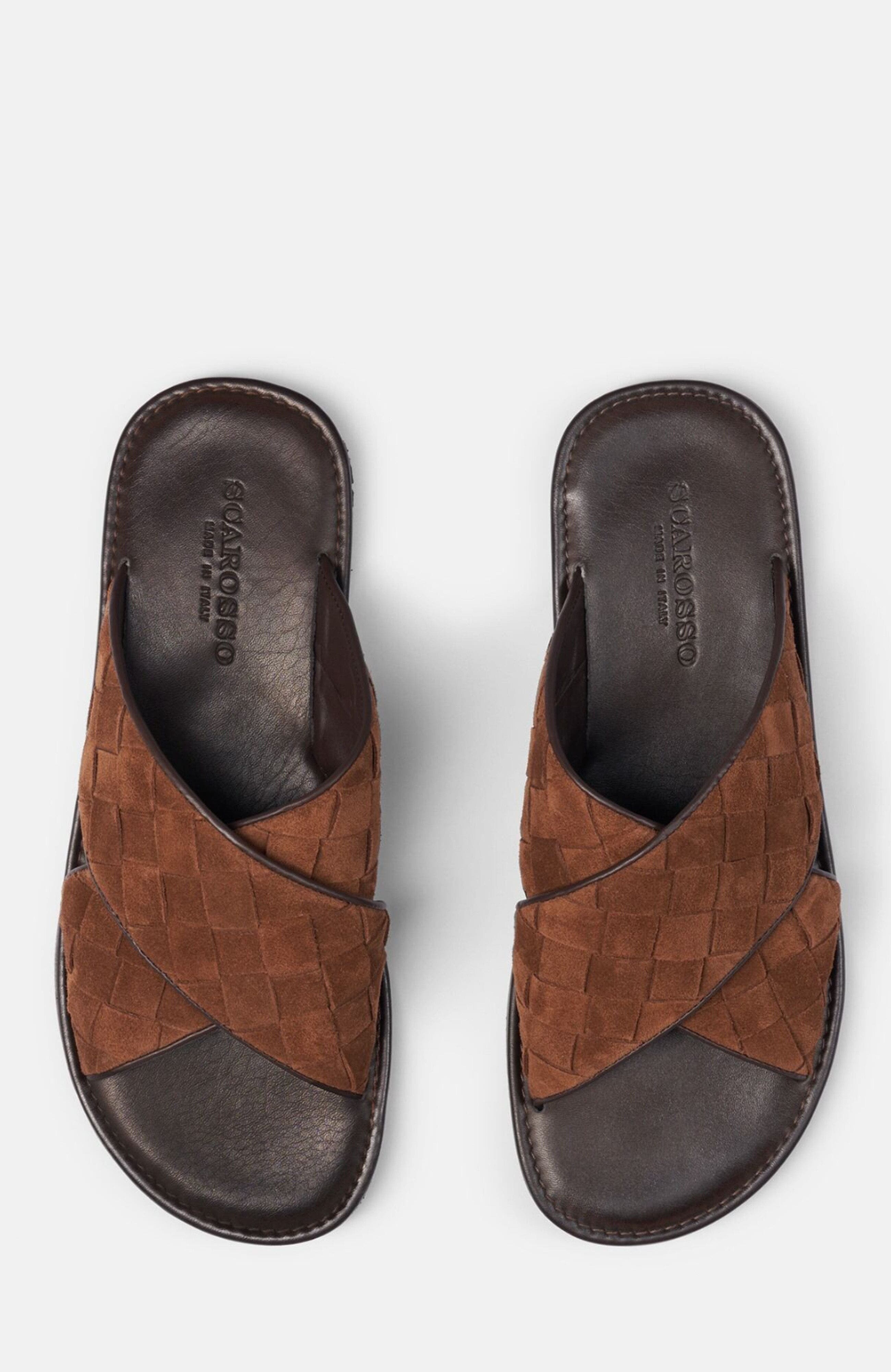 Ettore Sandals, Alternate, color, Brown - Suede