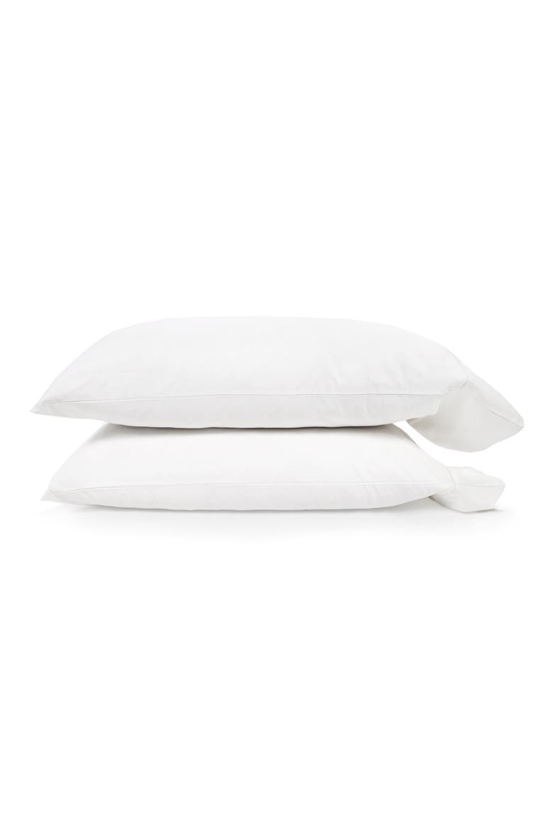 Classico Set of 2 Cotton Sateen Pillowcases, Main, color, WHITE