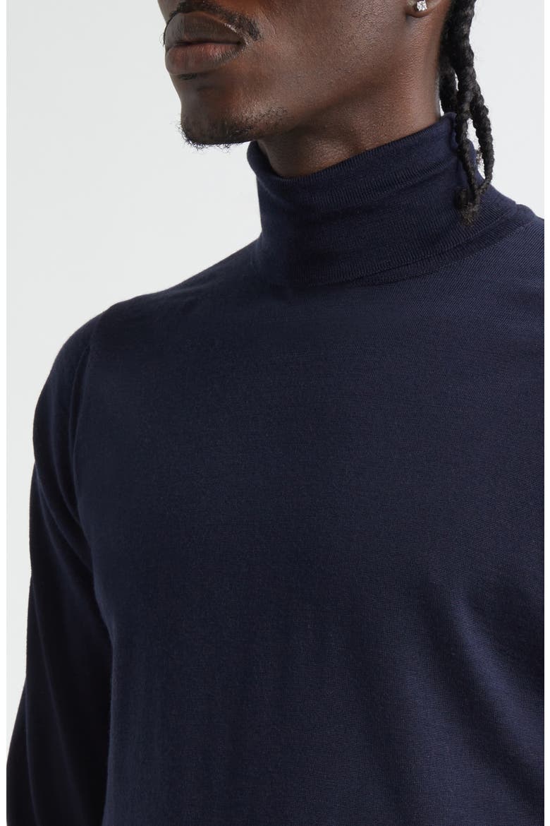Richard Turtleneck Merino Wool Sweater, Alternate, color, NAVY