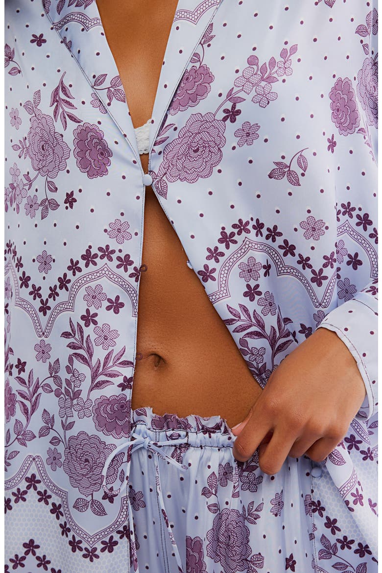Dreamy Days Print Pajamas, Alternate, color, ICE COMBO