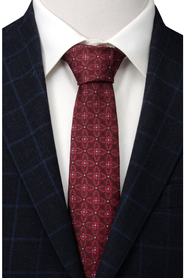 Iron Man Silk Blend Tie, Alternate, color, MAROON