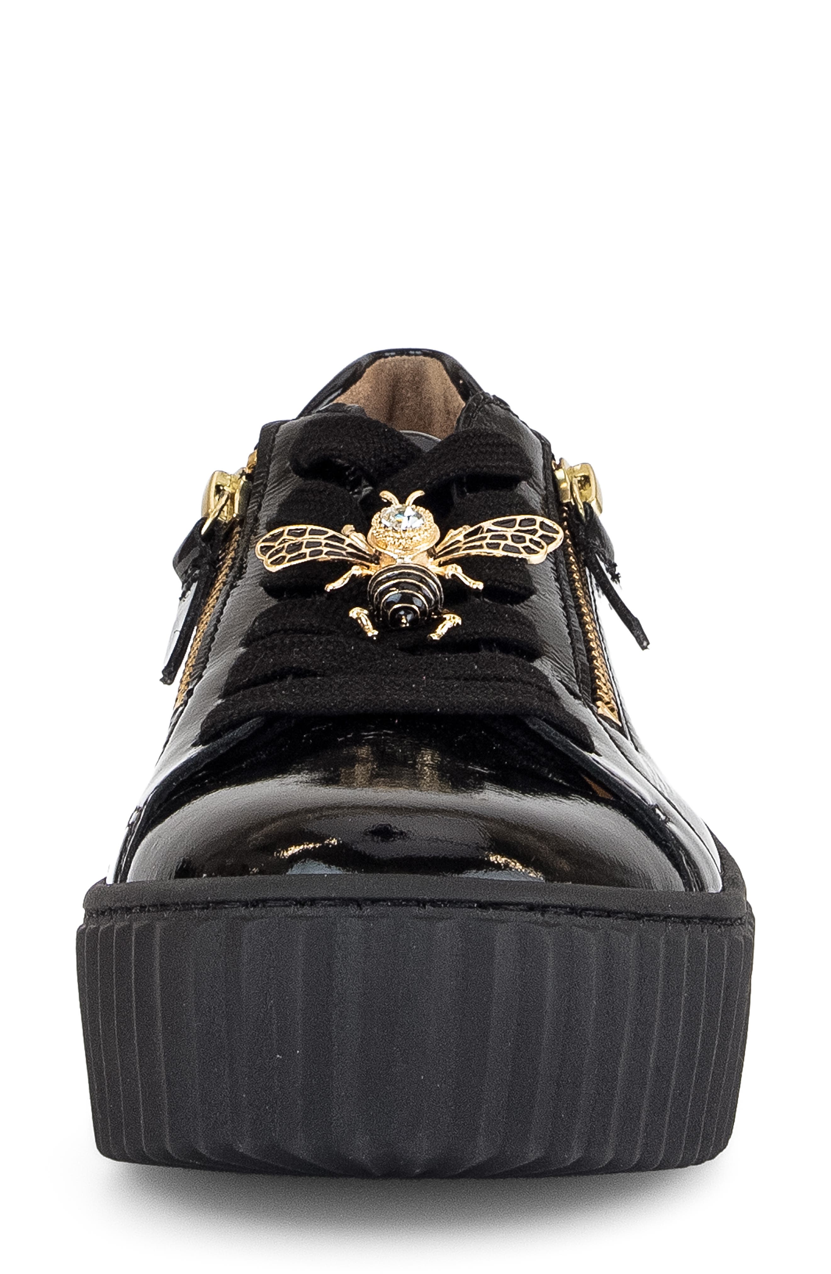 Gabor Platform Zip Sneaker, Alternate, color, 