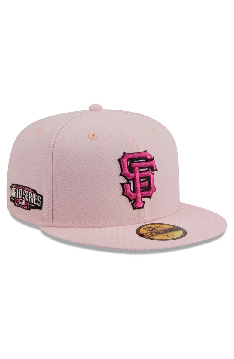 New Era Men's New Era Pink San Francisco Giants 2014 MLB World Series 59FIFTY Fitted Hat, Alternate, color,