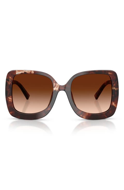 55mm Gradient Square Sunglasses