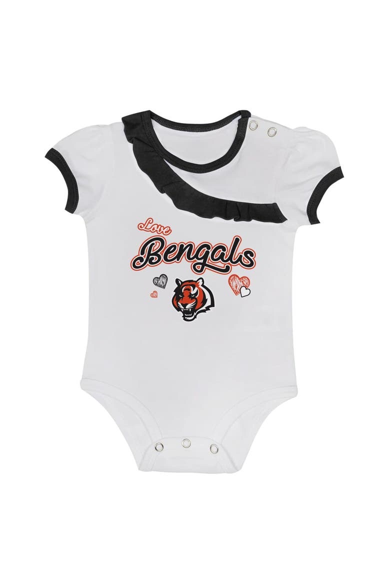 Newborn & Infant Cincinnati Bengals Love My Team Bodysuit & Skirt Set, Alternate, color, Black