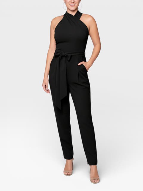 Harland Crossover Halter Jumpsuit