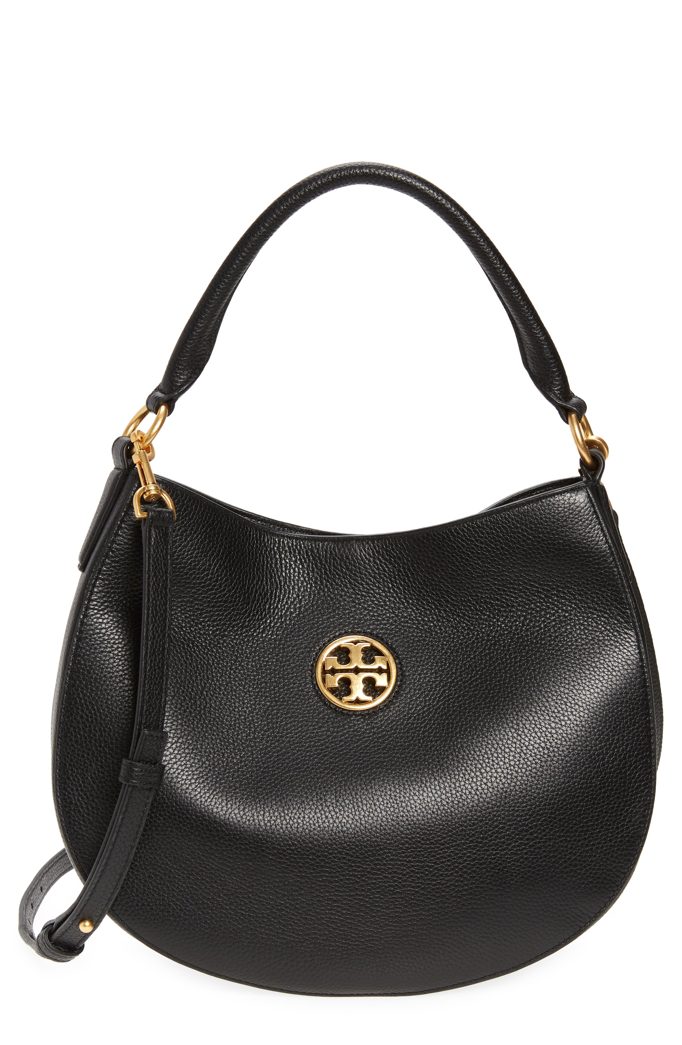 Tory Burch Carson Leather Hobo Bag, Main, color, 