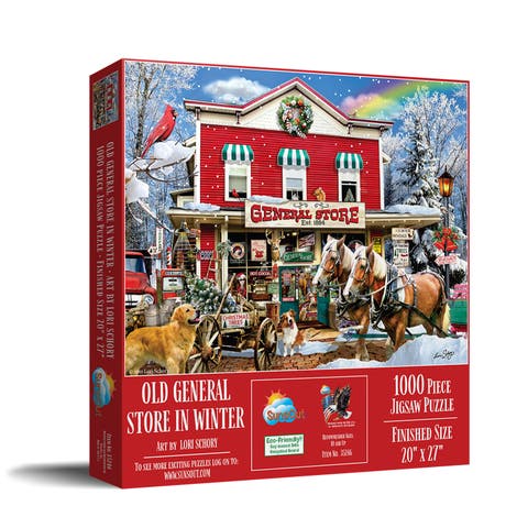 Old General Store Winter 1000 piece Jigsaw Puzzle for Adults
