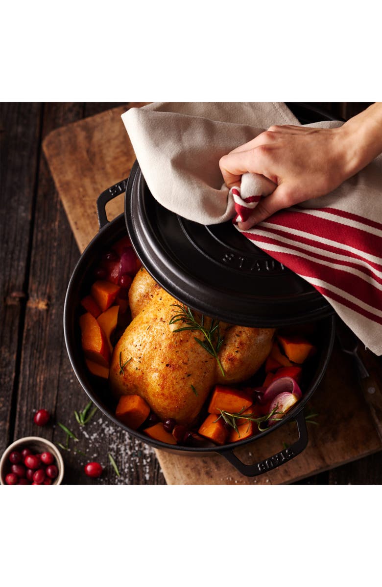 Staub 5.5-Quart Enameled Cast Iron Dutch Oven, Alternate, color, Matte Black