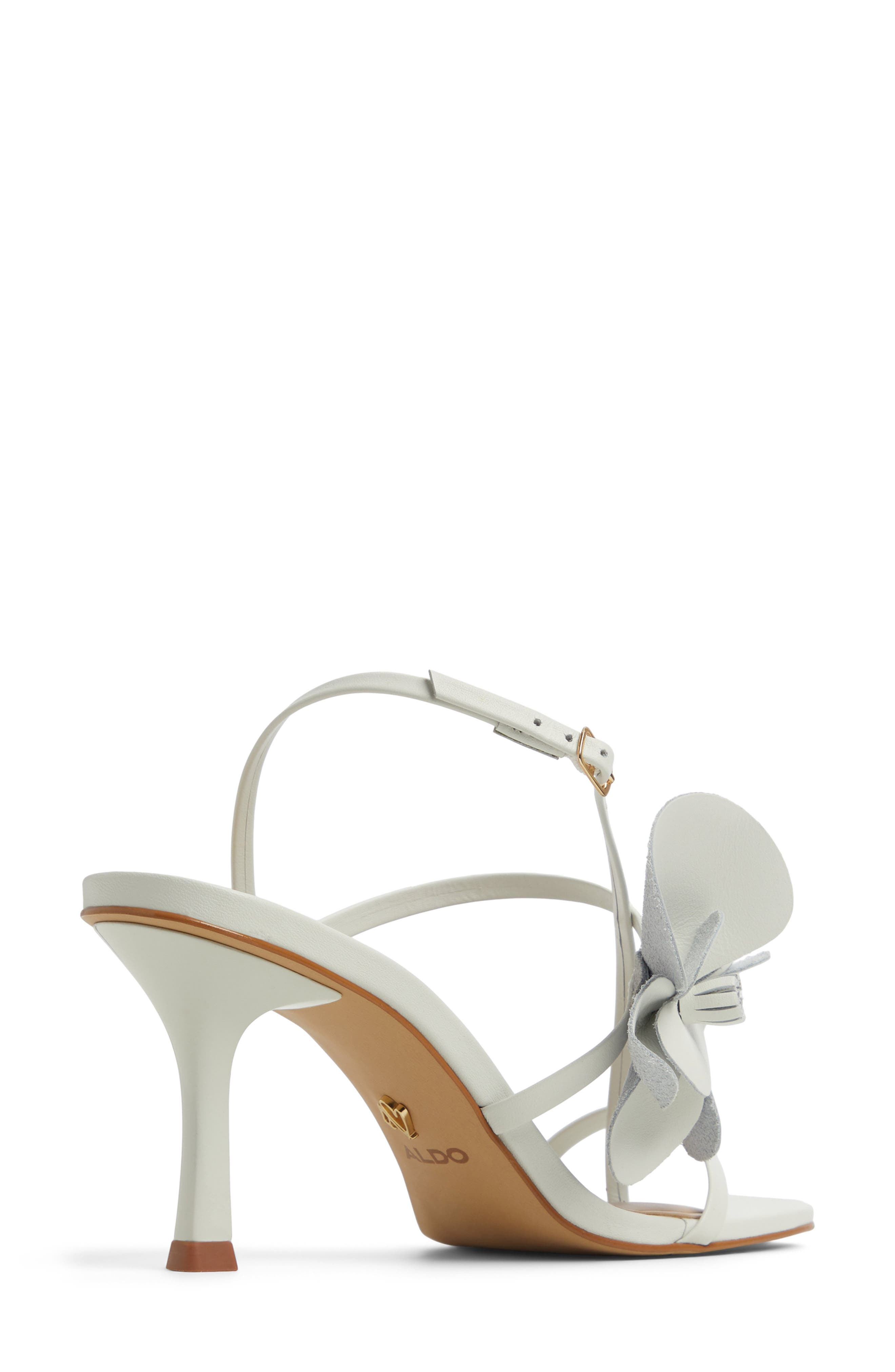 ALDO Sandflower Slingback Sandal, Alternate, color, White/ Bone