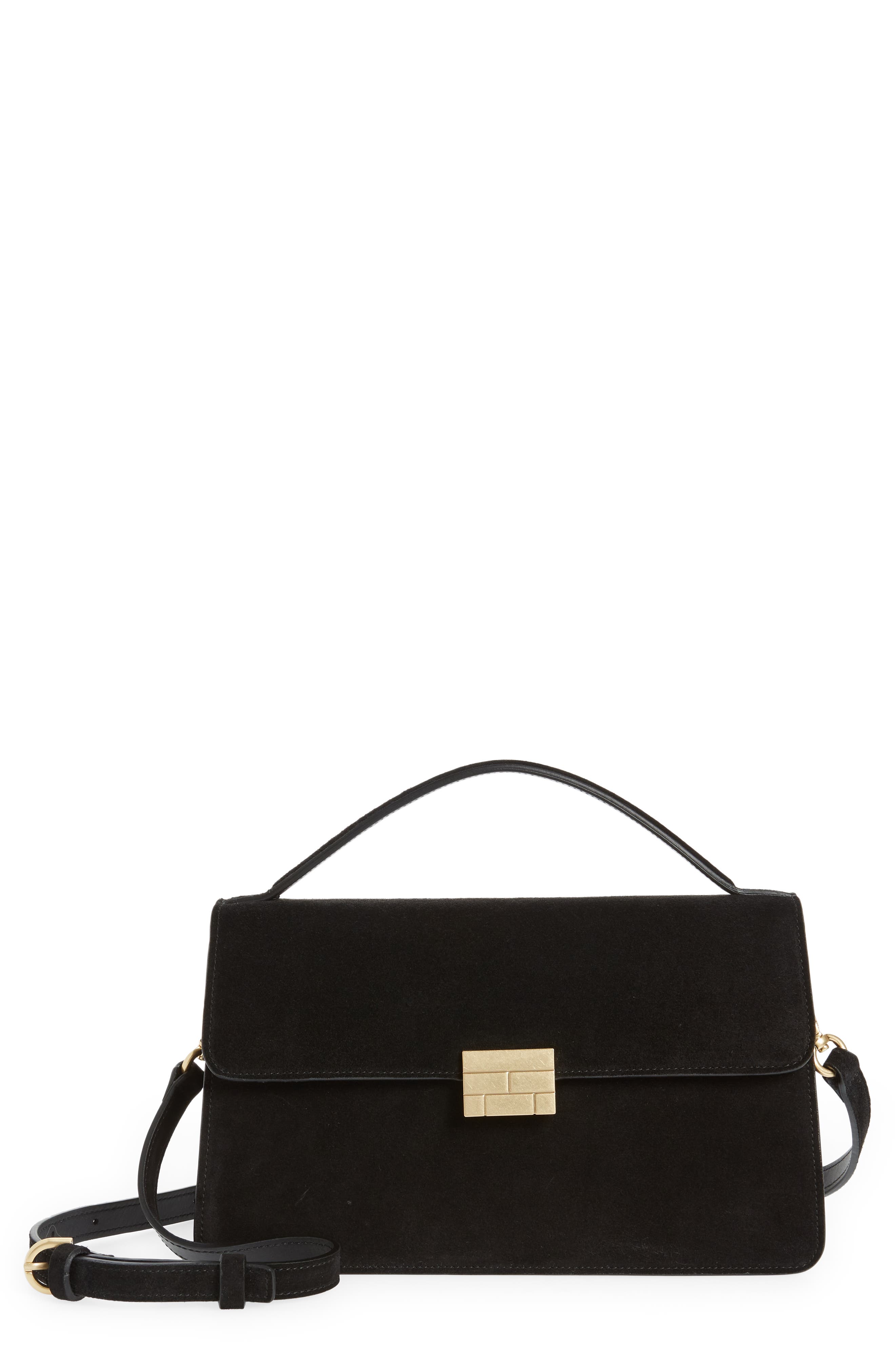 FRAME Le Signature Medium Leather Crossbody Bag, Main, color, 