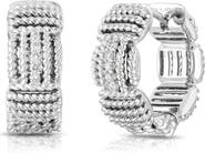 Roberto Coin Opera Diamond Hoop Earrings