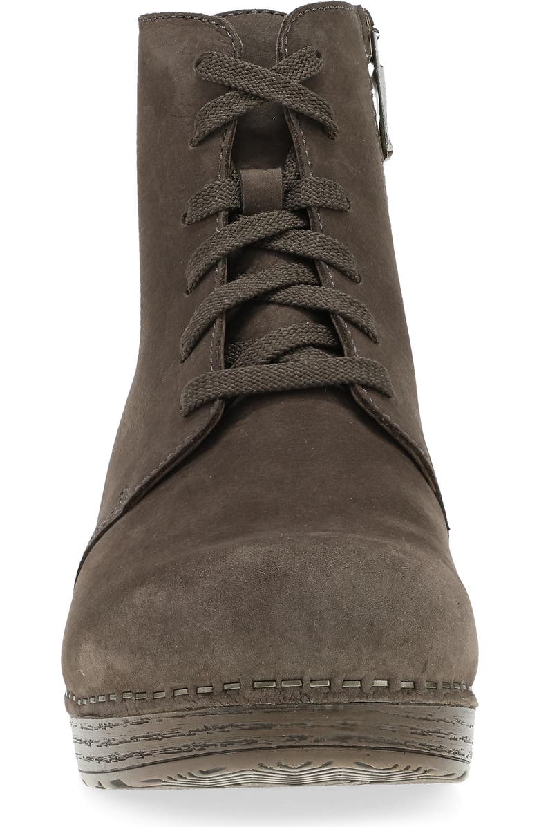 Dansko Sigourney Combat Boot, Alternate, color, Mushroom Nubuck