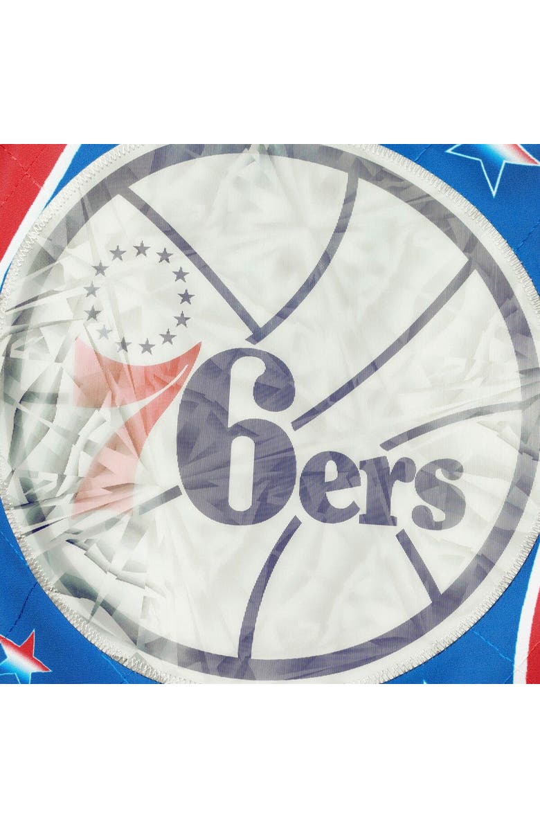 Mitchell & Ness Men's Philadelphia 76ers Red Mitchell & Ness Hardwood Classics 75th Anniversary Authentic Warmup Full-Snap Jacket, Alternate, color, 