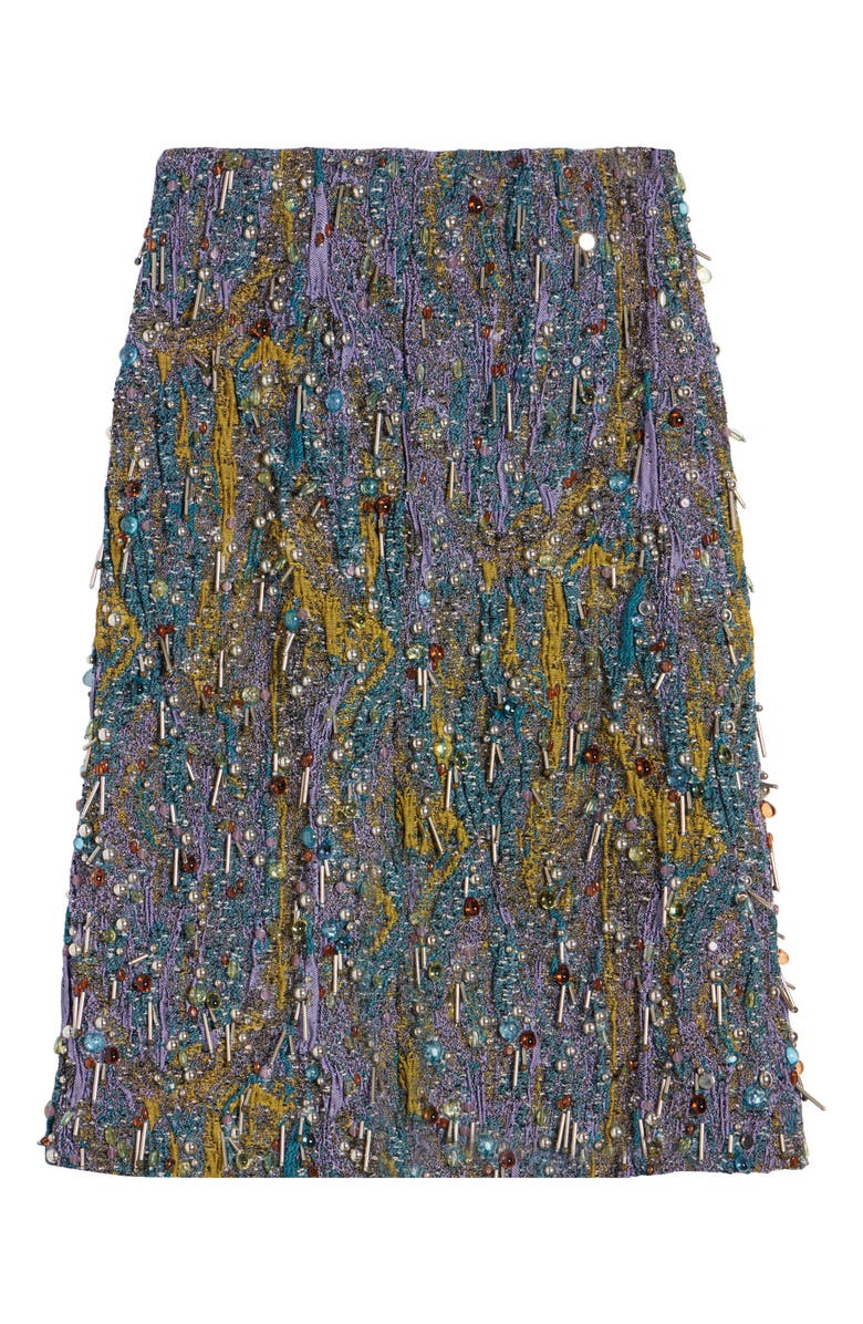 Dries Van Noten Embellished Midi Skirt, Alternate, color, 