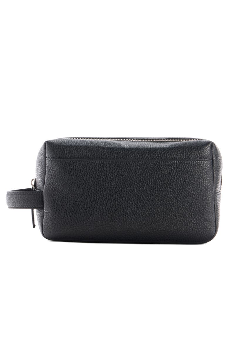 Givenchy Essential Leather Travel Pouch, Alternate, color, Black