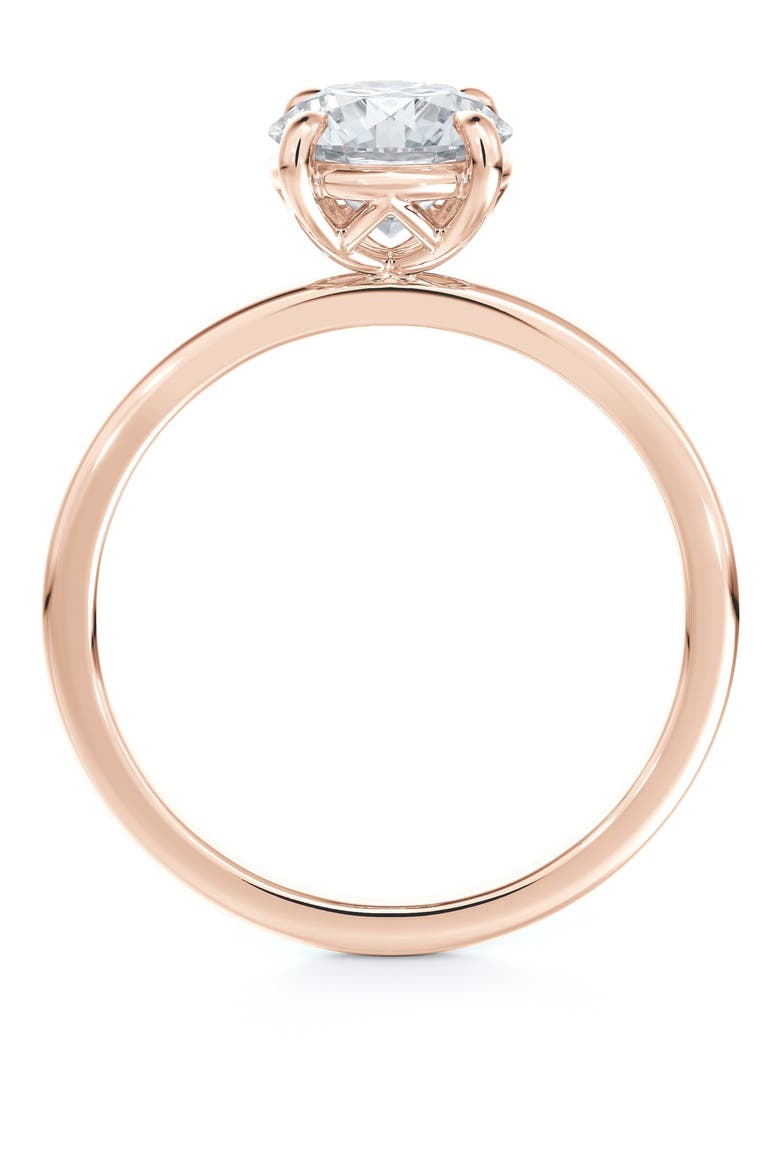 Delicate Icon™ Setting Round Diamond Engagement Ring, Alternate, color, ROSE GOLD-D0.70CT