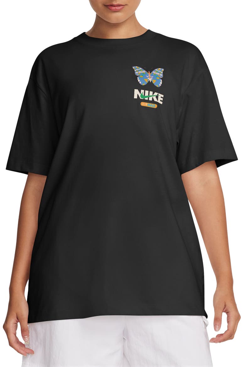 Sportswear Air Max Oversize Graphic T-Shirt, Main, color, BLACK