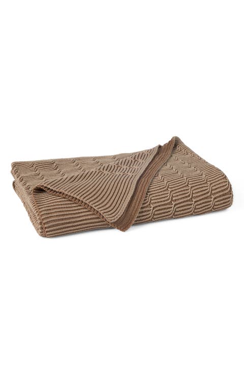 Ivy Organic Cotton Knit Throw Blanket