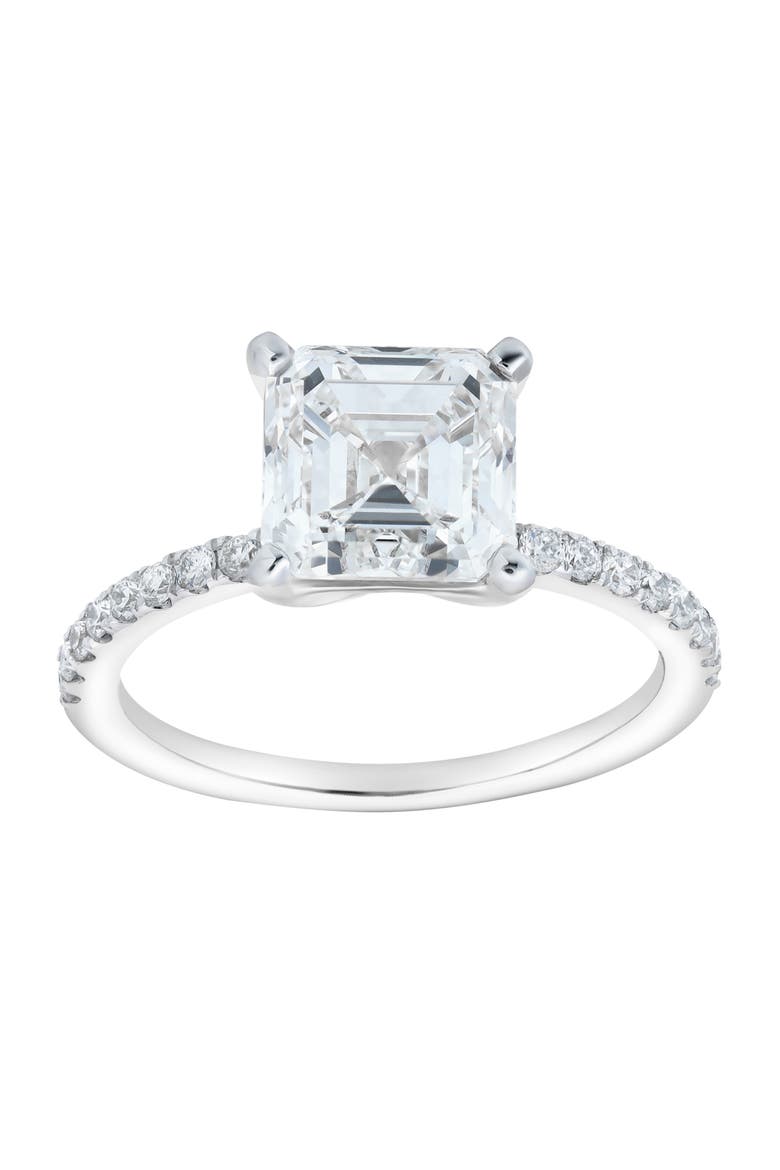 Ani 14K White Gold Emerald Cut Lab Grown Diamond  Engagement Ring - 2.7 Ct, Main, color, 14K White Gold