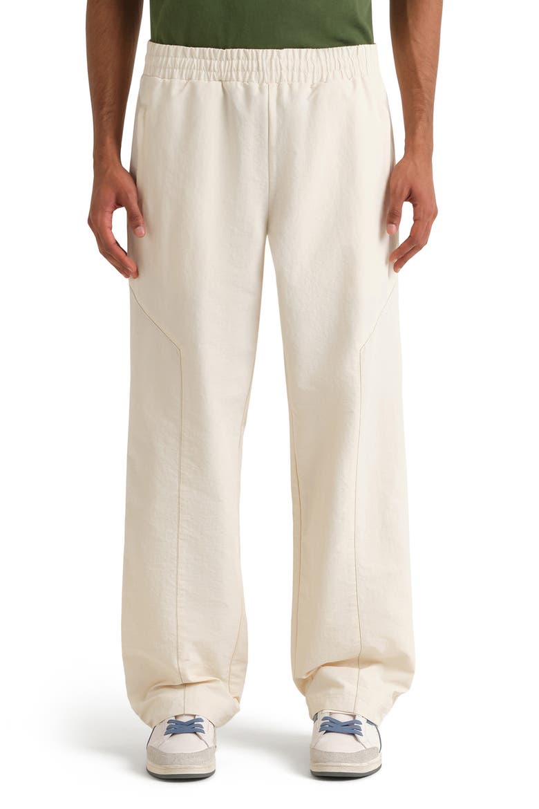 Legacy Nylon Track Pants, Main, color, WHITE ALYSSUM