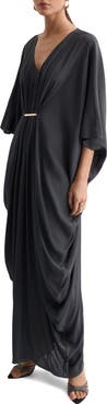 MANGO Drape Maxi Dress