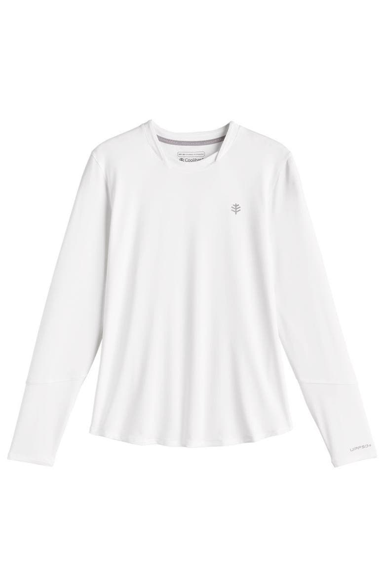 Women's Match Point Long Sleeve T-Shirt, UPF 50+ Sun Protection, Alternate, color, White