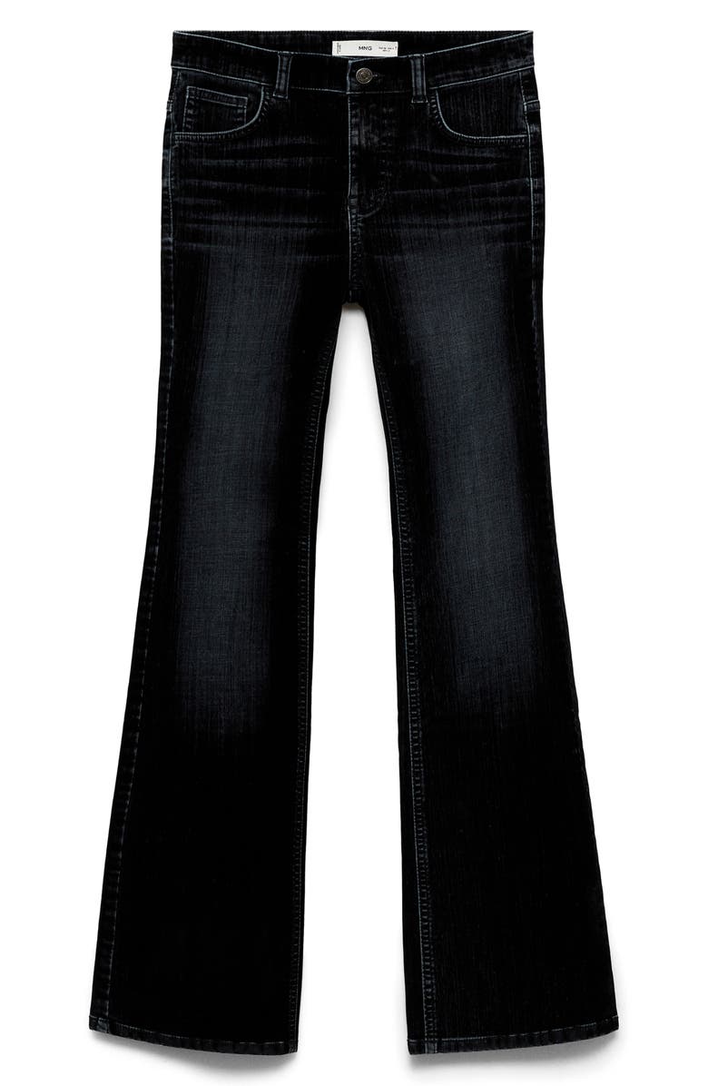 MANGO Low Rise Flare Leg Jeans, Alternate, color,
