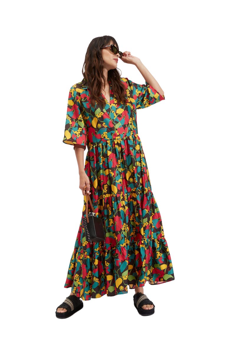 La DoubleJ The J Dress Vines Brown, Main, color, Vines Brown