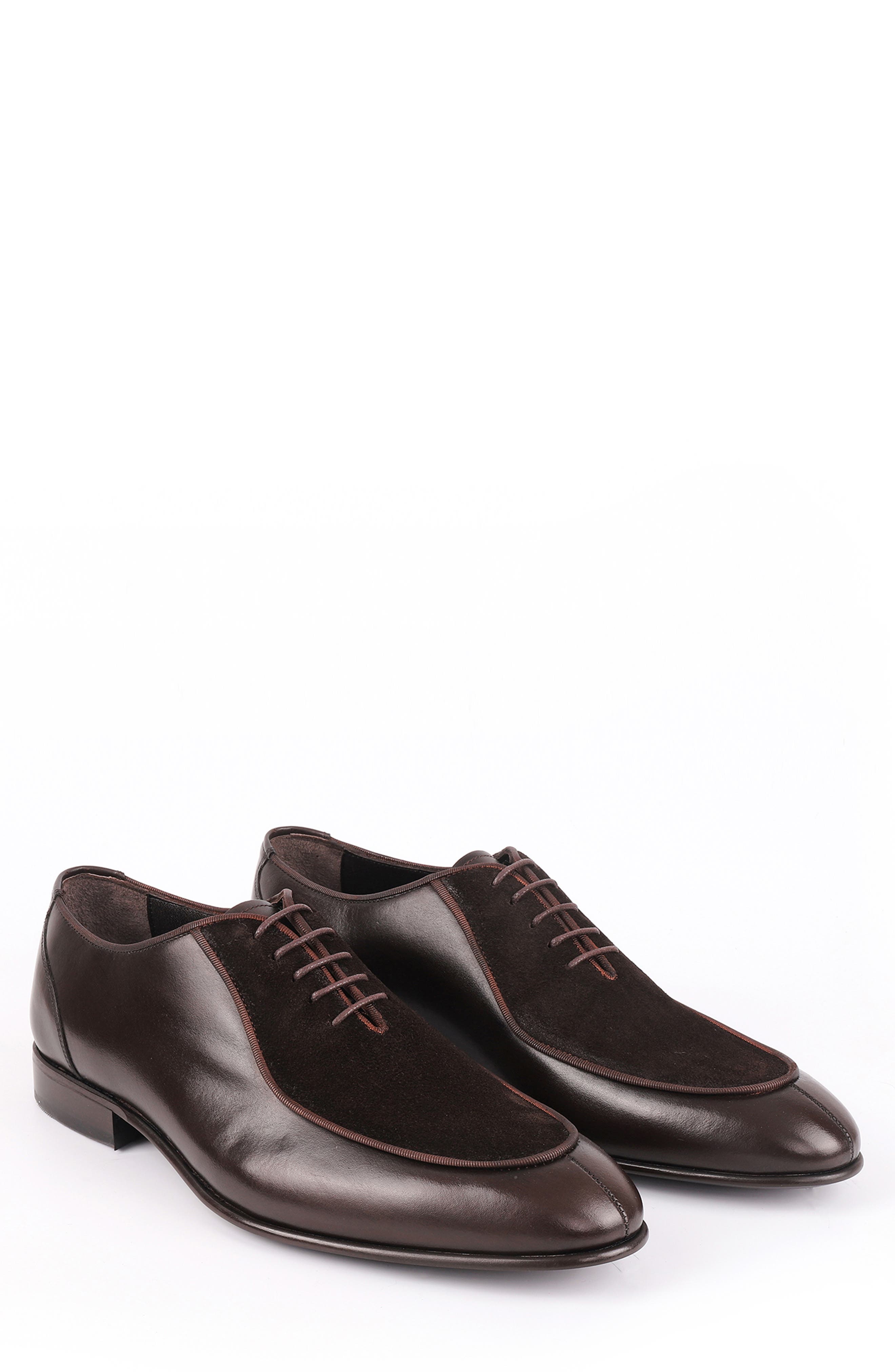 Ovalo Oxford, Alternate, color, DARK BROWN