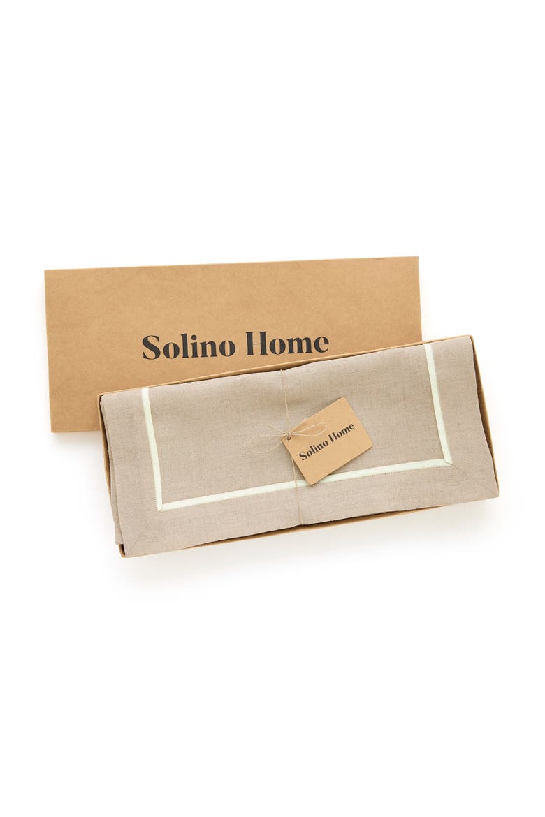 Linen Table Runner - Kensington, Alternate, color, Natural
