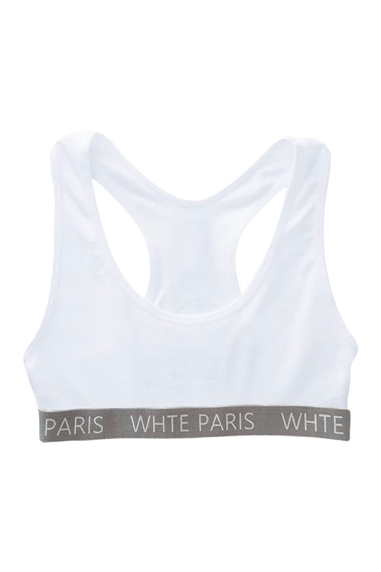 Whte Signature Bra, Alternate, color, White