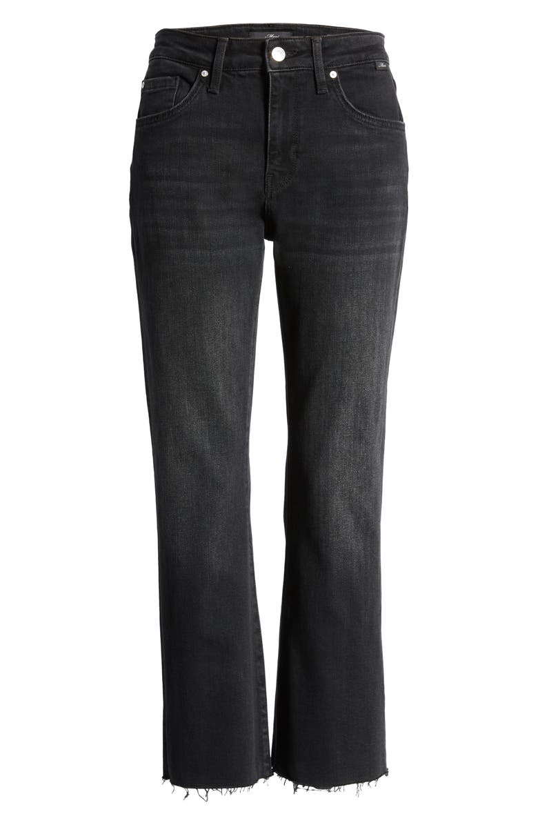 Mavi Jeans Anika High Waist Fray Hem Crop Flare Jeans, Alternate, color, 