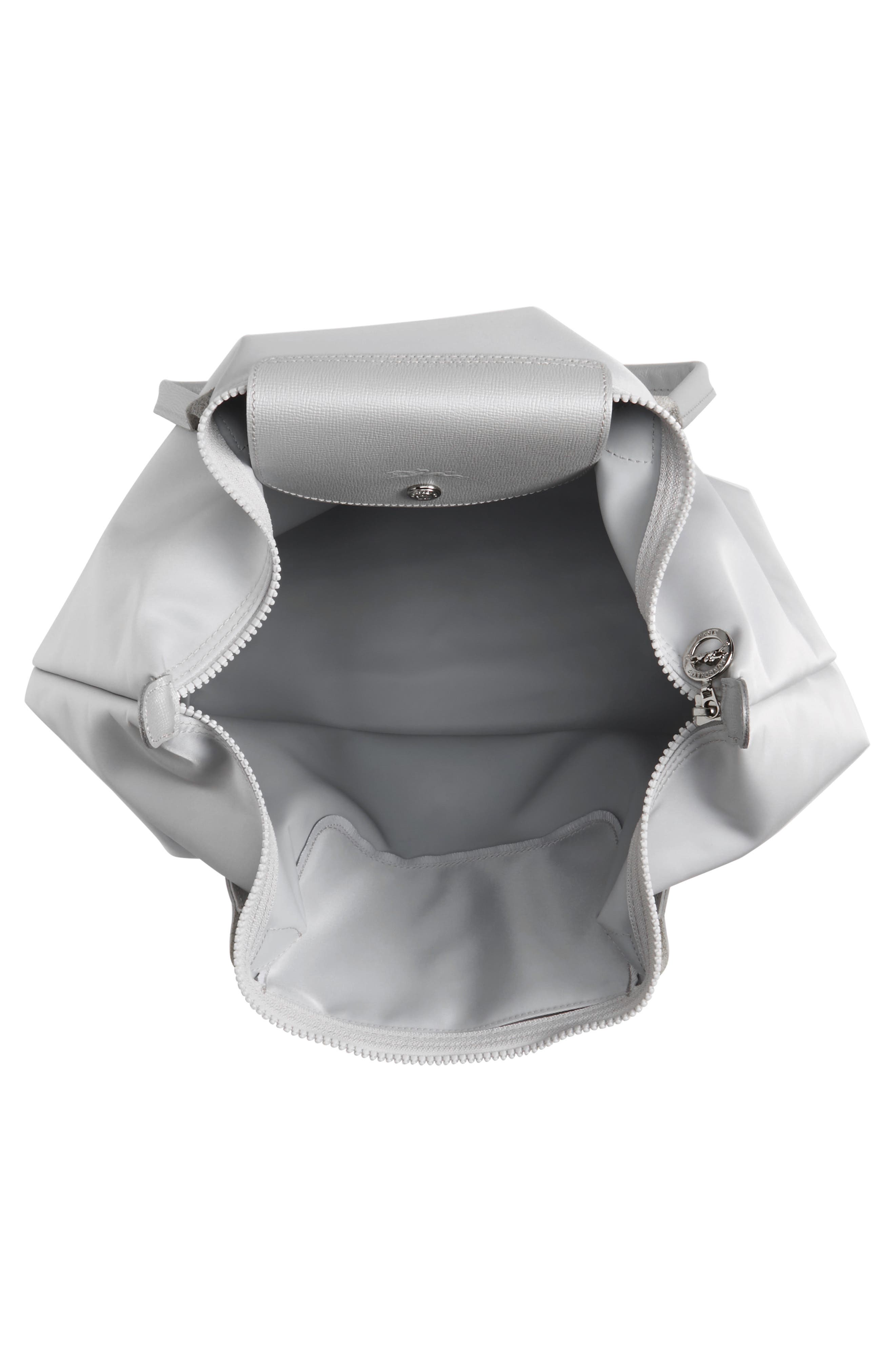 'Large Le Pliage Neo' Nylon Tote, Alternate, color, SILVER