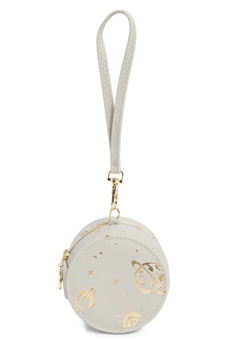 Mini Round Jewelry Box, Alternate, color, GREY- GOLD- CELESTIAL