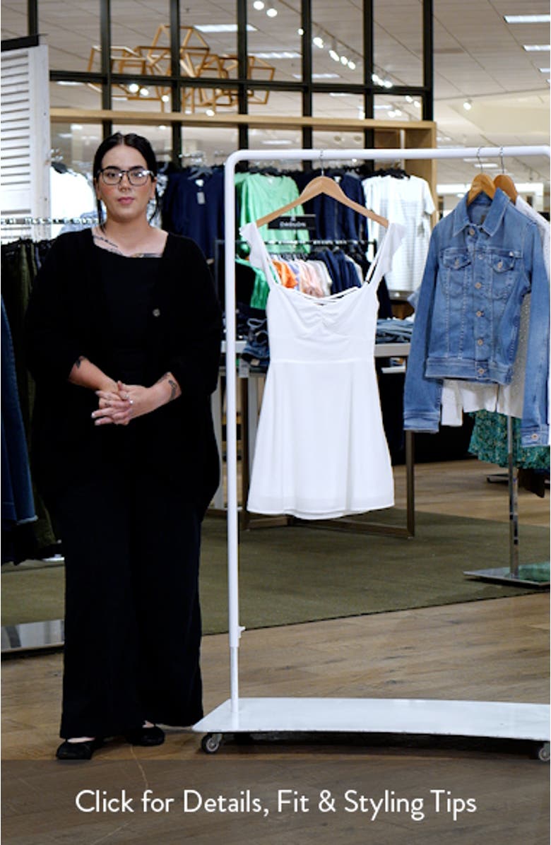 Landon Lace-Up Minidress, sales video thumbnail