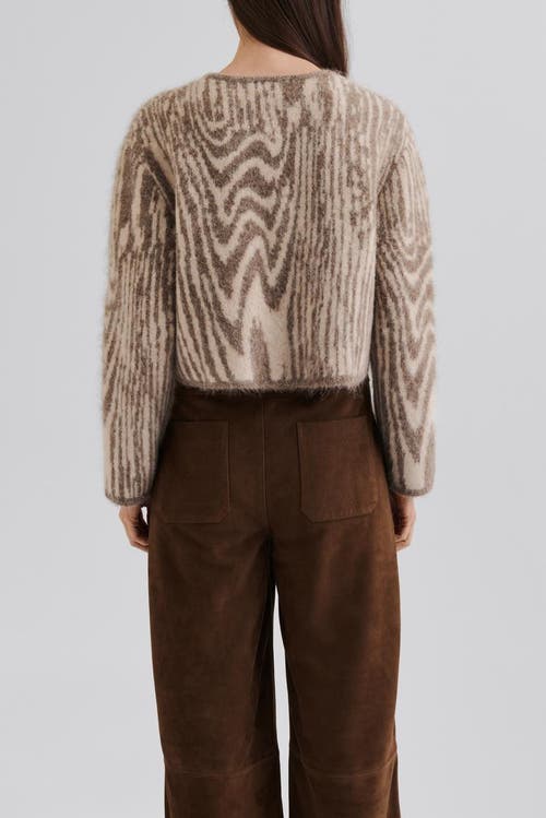 Malina Felise High Rise Wide Leather Trousers In Brown