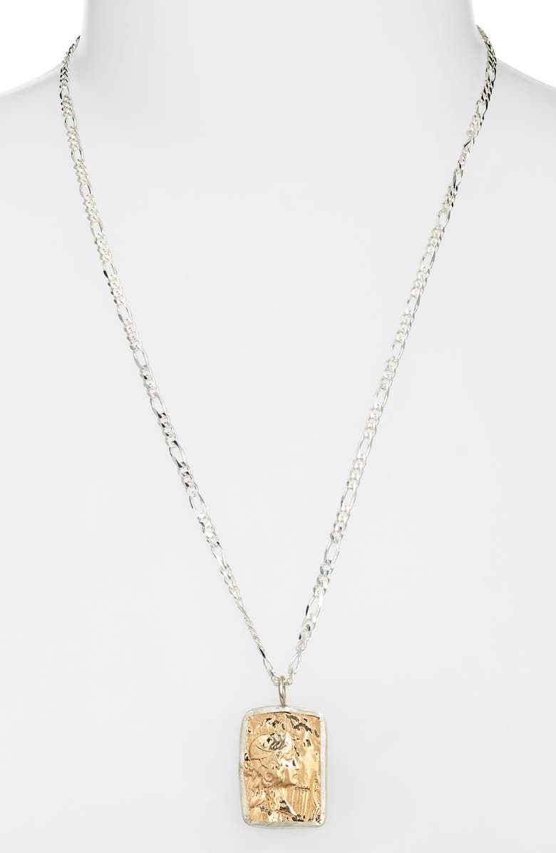 Child of Wild Goddess Pendant Necklace, Alternate, color, Silver