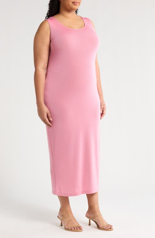 Vikki Vi Sleeveless Stretch Knit Maxi Tank Dress In Carnation